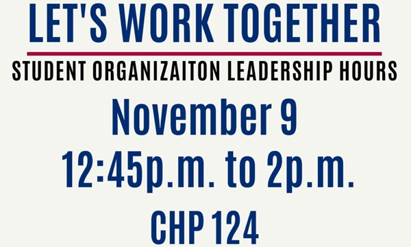 Student Organization Leadership Hours