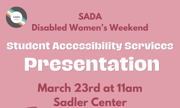 Student Accessibility Services Presentation