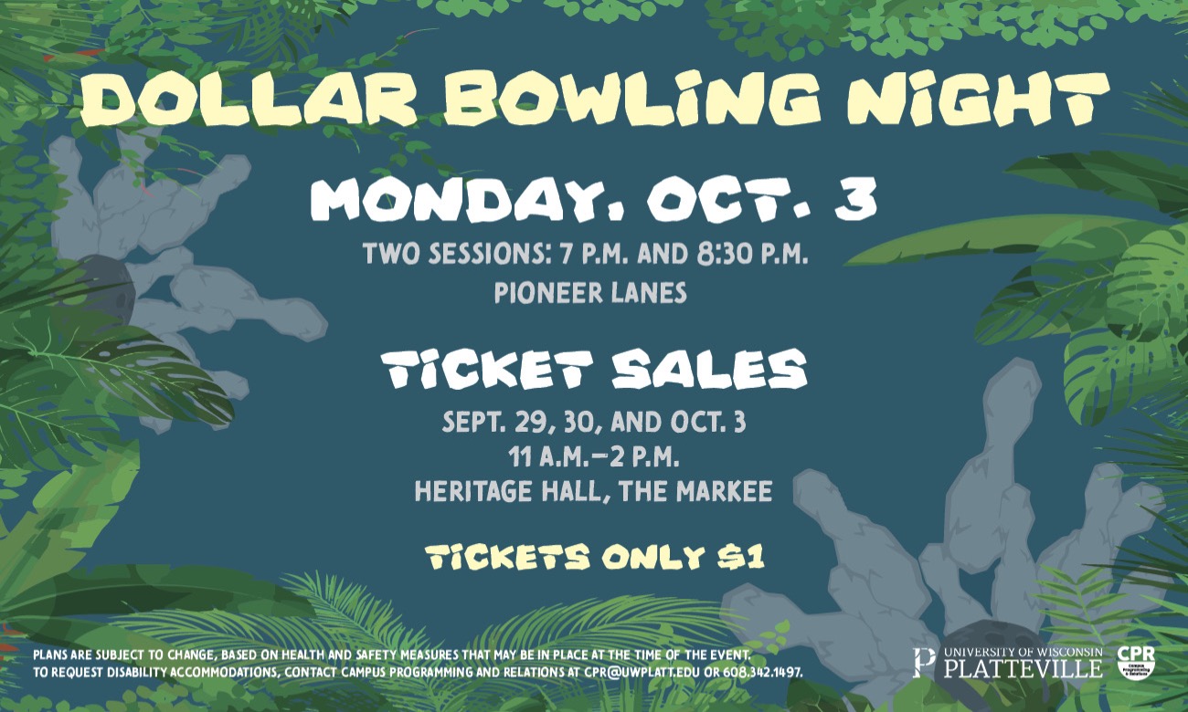 Dollar Bowling Night starting at Oct. 3, 2022 at 2:00 pm
