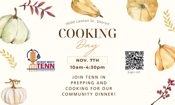 TENN Volunteer Cooking Day - Thu, Nov. 07