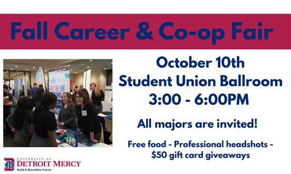 Fall Career & Co-op Fair - Thu, Oct. 10