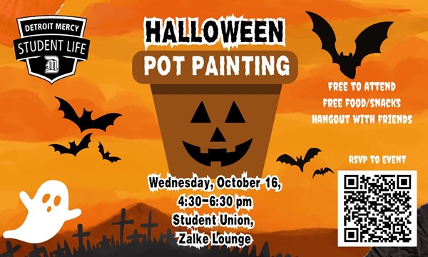 Halloween Plant Pot Painting - Wed, Oct. 16