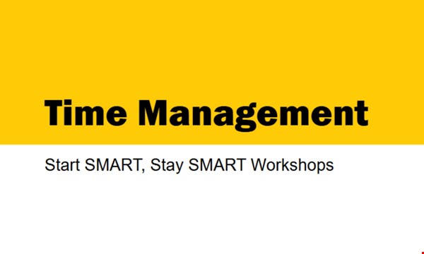 Time Management/Procrastination Workshop