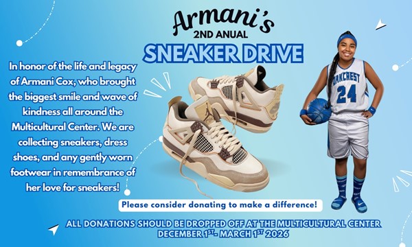 Armani's Second Annual Sneaker Drive