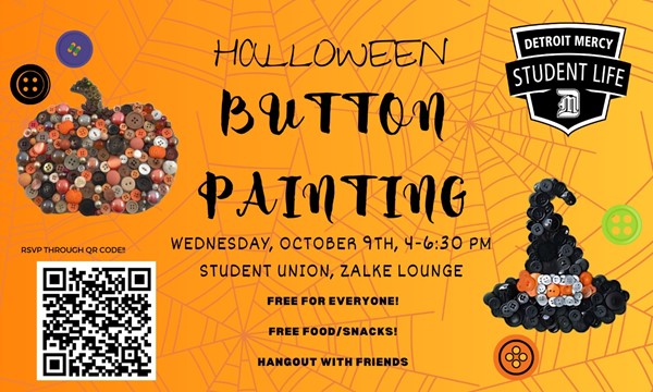 Halloween Button Painting - Wed, Oct. 09