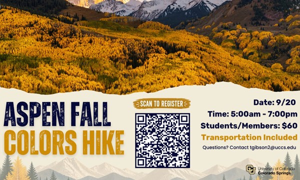 Aspen Fall Colors Hike at UCCS Recreation and Wellness Center - outdoors event in Colorado Springs on August 31, 2026