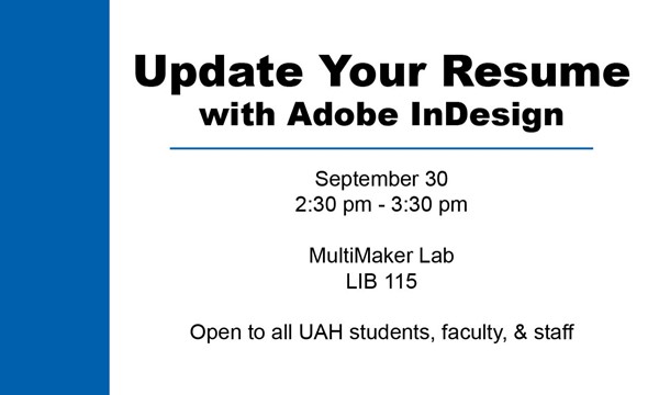 learn About Update Your Resume with Adobe InDesign
