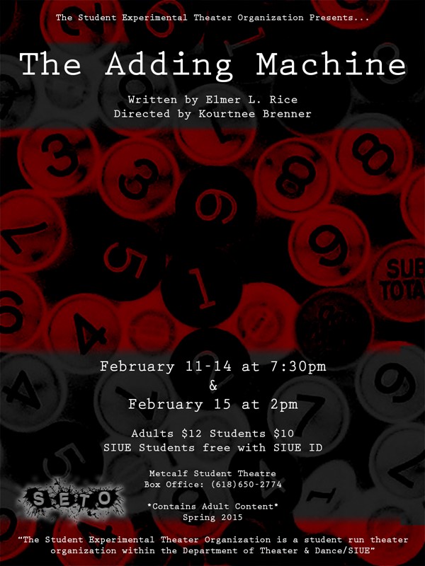 Siue Calendar Spring 2022 The Adding Machine - Get Involved At Siue