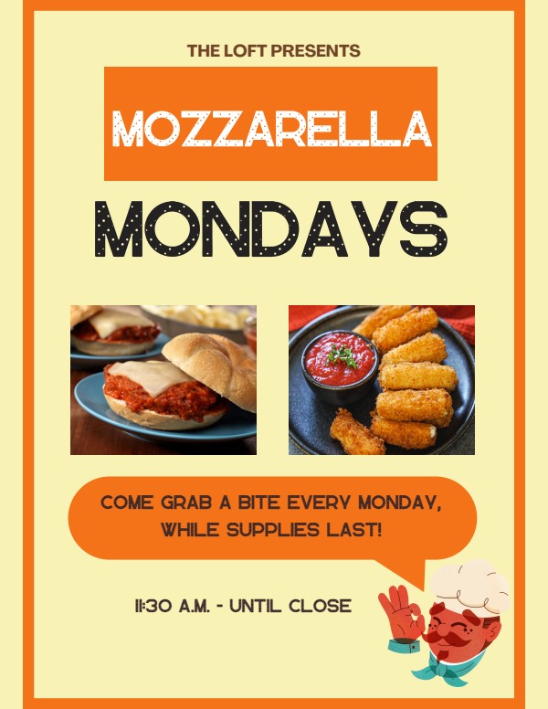 Mozzarella Mondays - Mon, Dec. 05