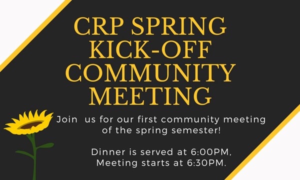 CRP Spring Kick-off Community Meeting