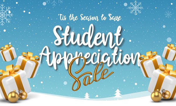 Student Appreciation Sale