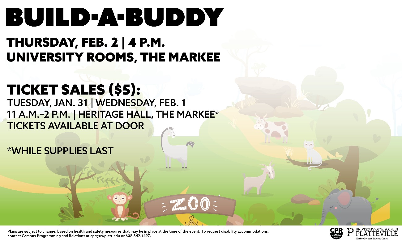Build-A-Buddy starting at Feb. 2, 2023 at 10:00 am
