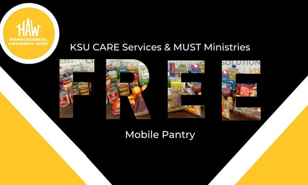 KSU CARES and MUST Mobile Pantry Homelessness Awareness Week