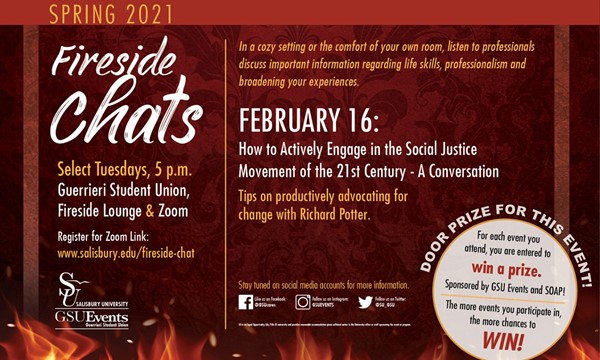 Fireside Chat How To Actively Engage In The Social Justice Movement Of The 21st Century In Person Online Involved Su
