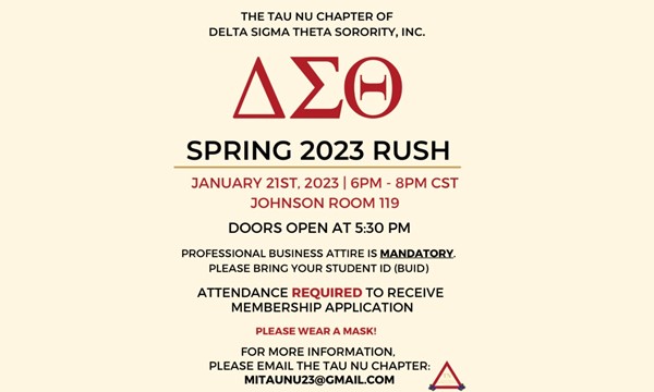 DATE CHANGE: Delta Sigma Theta Sorority, Inc. Fall Rush - The Office of  Student Engagement