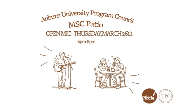 UPC and The Auburn Circle Present: Open Mic Night 