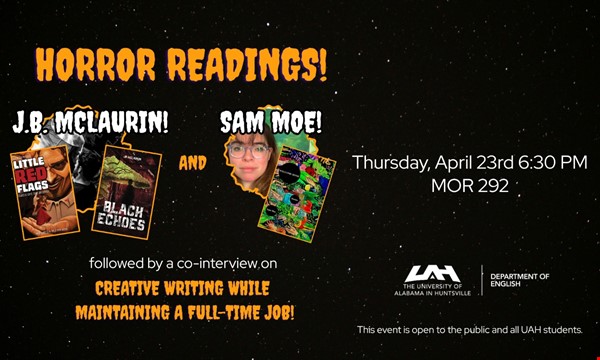 learn About Horror Readings and Co-Interview with J.B. McLaurin and Sam Moe