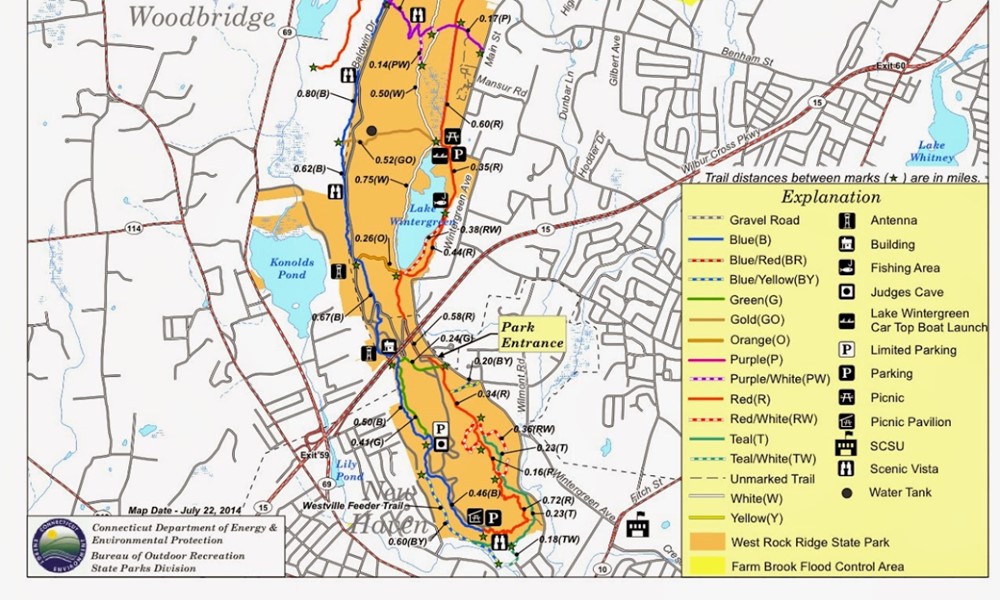 West Rock Trail Map Hike @ West Rock - Owlconnect @ Scsu