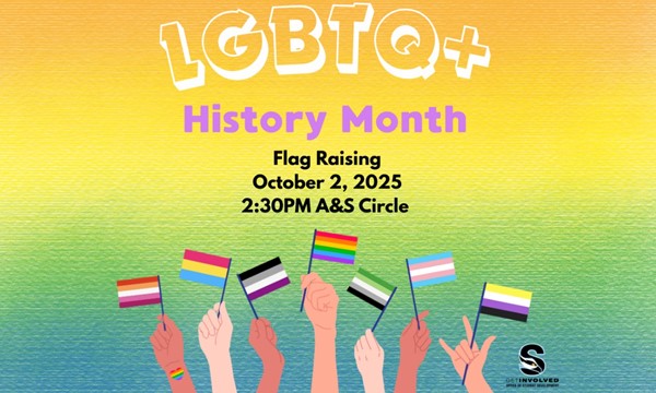 LGBTQ+ History Month Flag Raising 