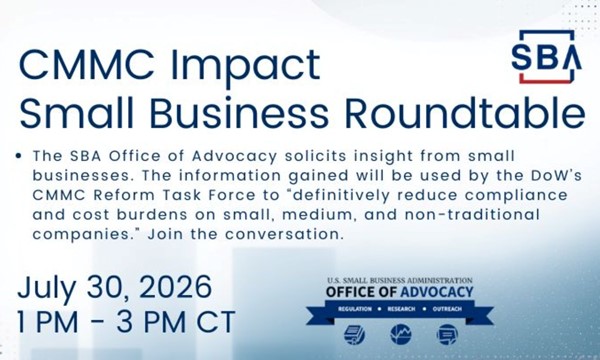 learn About Reform Roundtable on DoW's CMMC Reform Task Force - SBA Advocacy 
