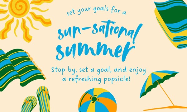 Sun-sational Summer Goal Setting Pop-Up 