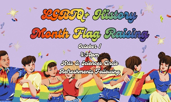 2026 LGBTQ+ History Month Flag Raising 