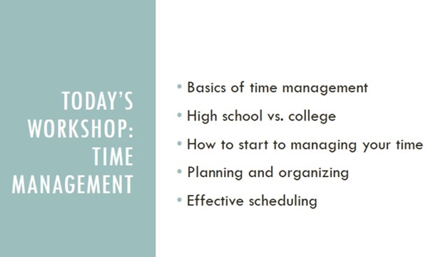 Time Management Workshop