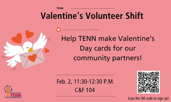 VDay Volunteer Shift - Mon, Feb. 03