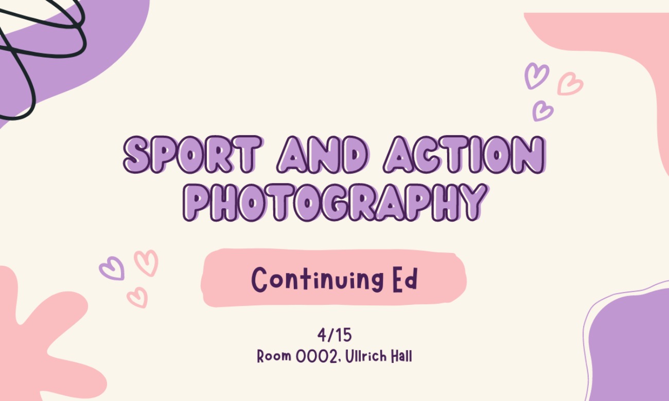 Sport and Action Photography starting at Apr. 15, 2023 at 9:00 am