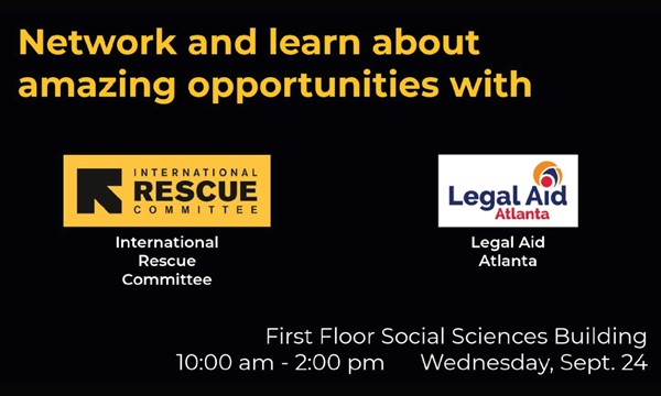 Career Table #4: Legal Aid Atlanta & International Rescue Committee