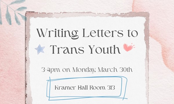 CSO: Writing Letters to Trans Youth