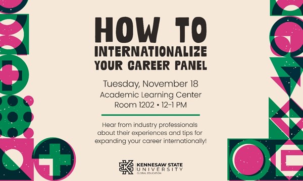 "How to Internationalize Your Career" Panel Discussion