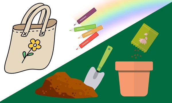 Tools for Sustainable Eating: Plant Your Own Herb Garden and Decorate Your Own Tote Bag!