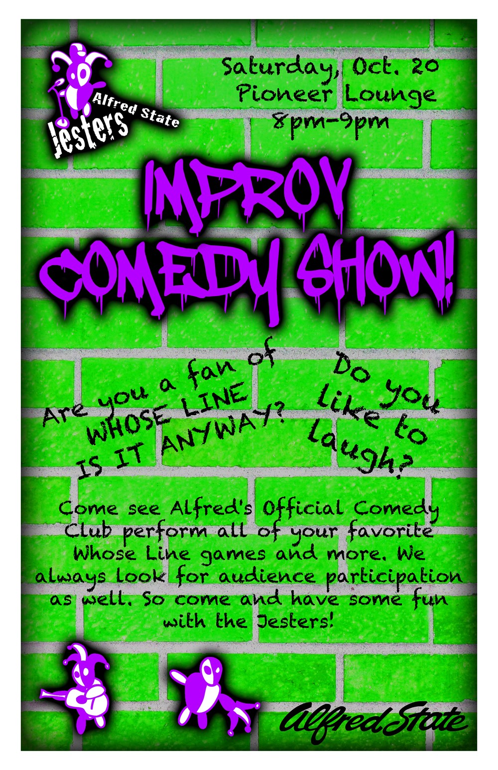 Alfred State Jesters 2nd Improv Show - Pioneer Link