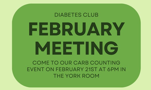 Diabetes Club February Meeting!!