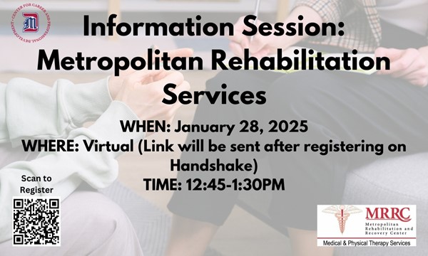 Information Session: Metropolitan Rehabilitation Services - Tue, Jan. 28