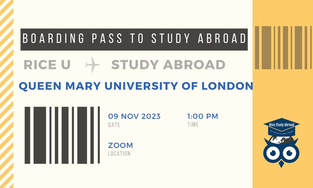 Boarding Pass to Study Abroad :: Queen Mary University of London (QMUL) -  OwlNest