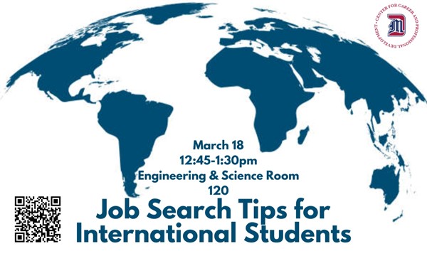 Job search Tips for International Students - Tue, Mar. 18