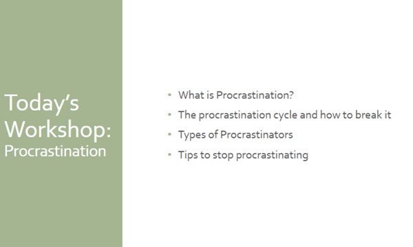 Procrastination Workshop