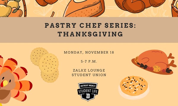 Pastry Chef Series: Thanksgiving - Mon, Nov. 18