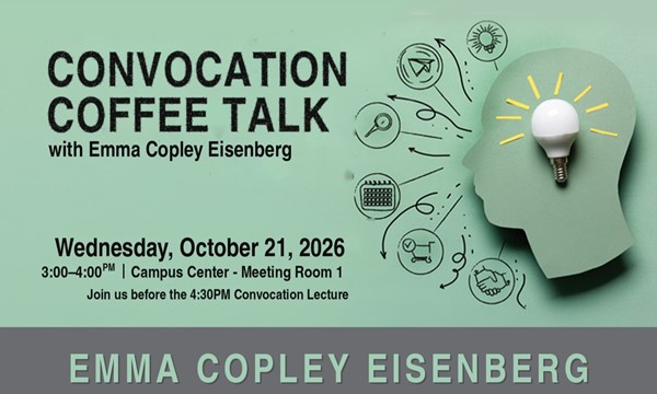 Convocation Coffee Talk  with Emma Copley Eisenberg