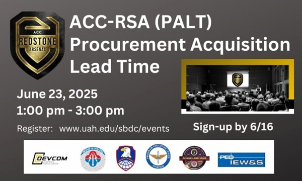 learn About ACC-Redstone Arsenal, June 2025 Hybrid PALT Update Session Details