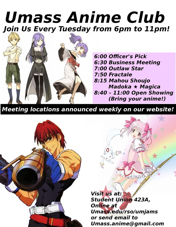 UMass Anime and Manga Club Weekly Meetings - UMass Campus Pulse
