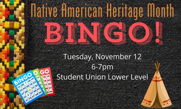 Native American Heritage Month Bingo - Tue, Nov. 12