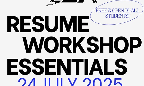 Promotional graphic for Resume Workshop Essentials