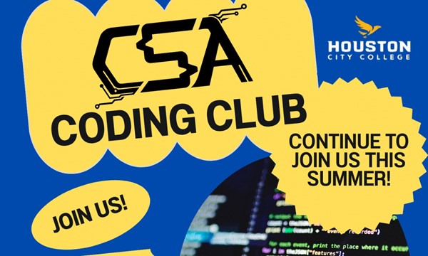 Promotional graphic for Coding Club Weekly Meetup